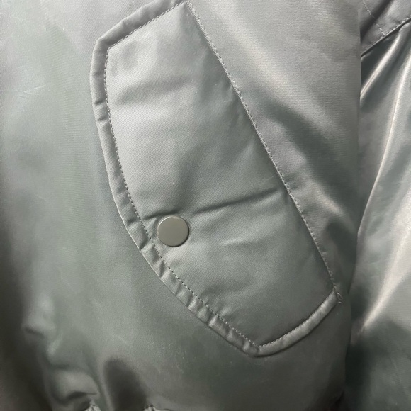 Men’s large Vietnam vet patchwork green orange inside jacket - Picture 9 of 10